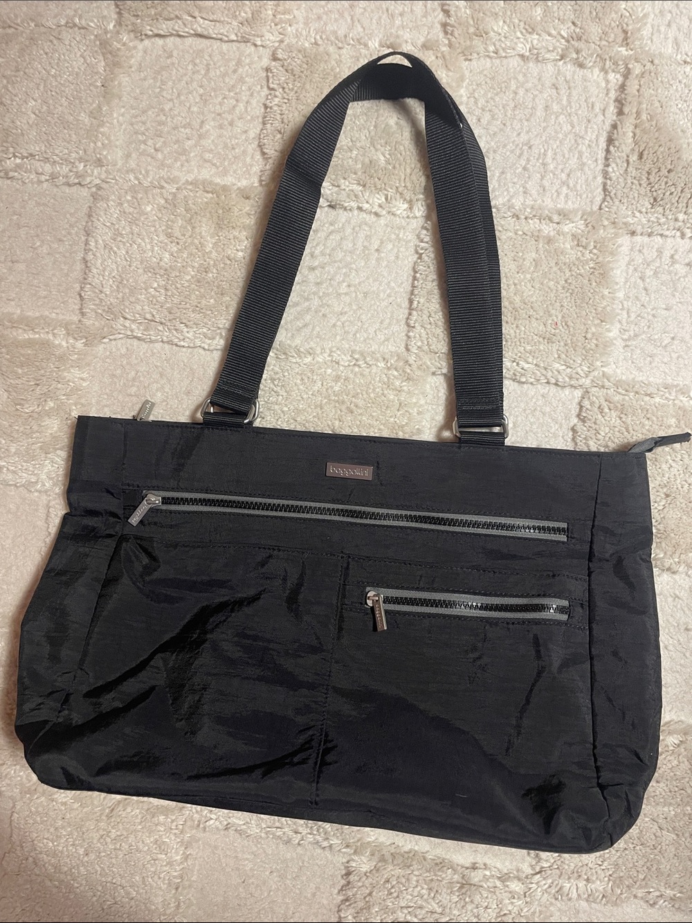 Baggallini Black Utility Tote Bag